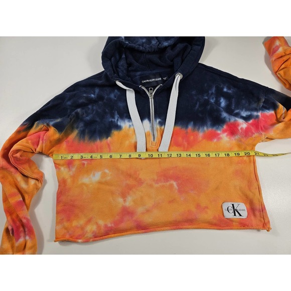 Calvin klein Oversized Crop top sweater tie dye ombre size XS - Picture 6 of 8